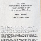 Social - Sep 1993 - First Anniversary Dinner - Info Letter.jpg